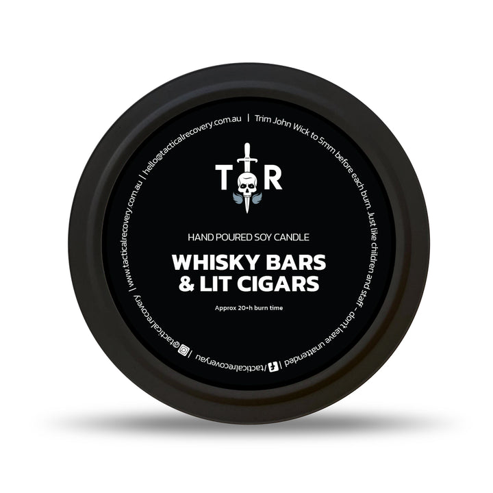 Whisky Bars & Lit Cigars Soy Candle