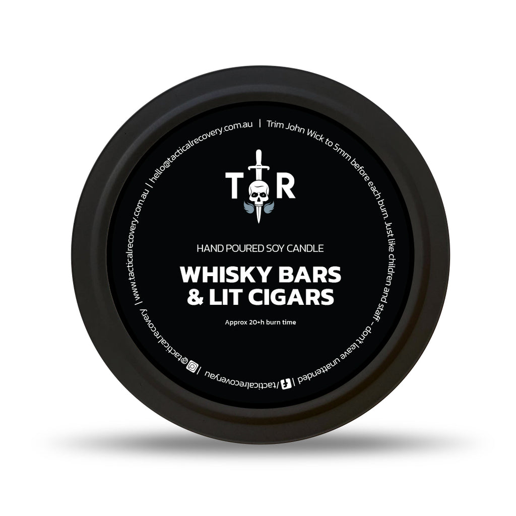 Whisky Bars & Lit Cigars Soy Candle